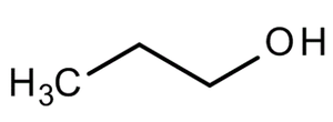 1-Propanol structure 1-Propanol structure